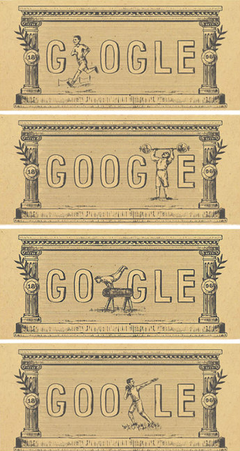 Το Doodle για τα 120 χρόνια από την 1η σύγχρονη Ολυμπιάδα
